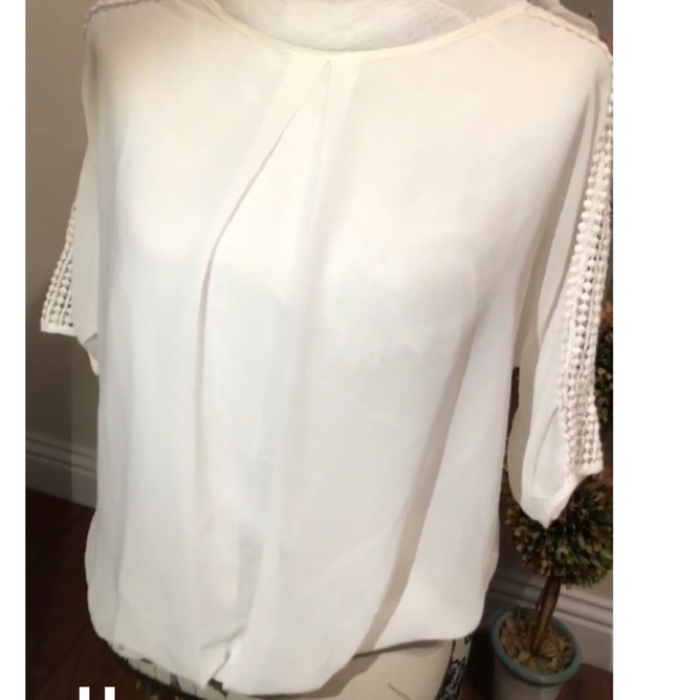 Sz S Cynthia Rowley  white blouse